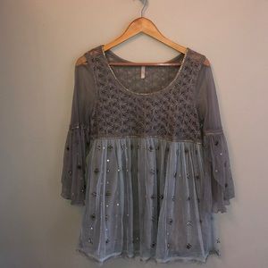 Free People Holiday Blouse